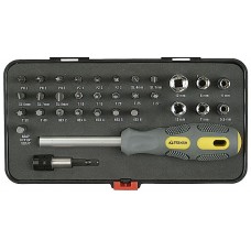 Набор отверток STAYER 25927-H32 G MAX GRIP с битами и головками в пластиковом боксе